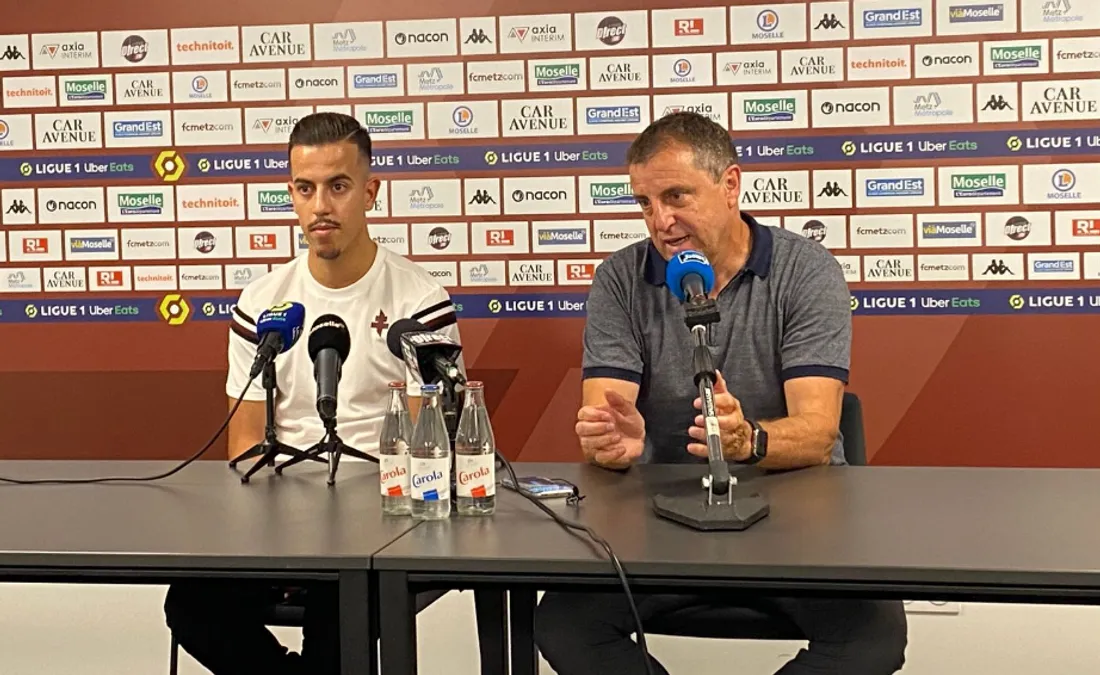 Amine BASSI lors de sa présentation au FC Metz